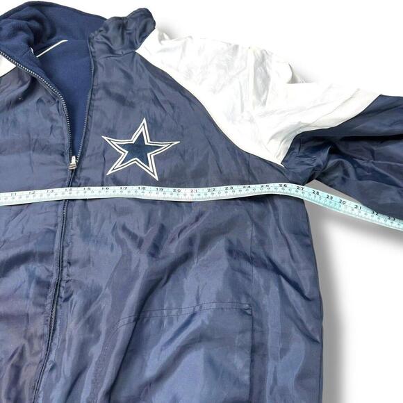 Rare! Vintage NFL Dallas Cowboys Reversible Jacket Men XL Fleece Y2K Star Logo - Picture 12 of 12